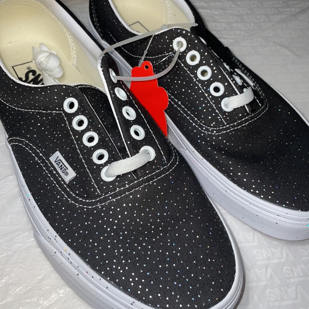 Era confetti Vans women black white Sparkle